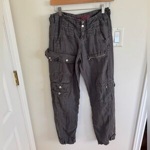 Pete and Greta Johnny Was Cargo Pants Linen